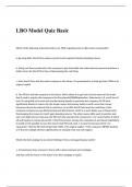 LBO Model Quiz Basic Questions and answers  2023/2024