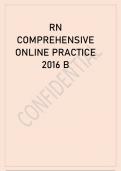 RN COMPREHENSIVE ONLINE PRACTICE 2016 B.