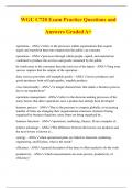 WGU C720 Exam Practice Questions and Answers Graded A+