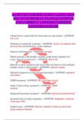 AANP FNP CERTIFICATION LATEST 2023- 2024 WITH 200 REAL EXAM QUESTIONS  AND CORRECT ANSWERS(VERIFIED  ANSWERS)|AGRADE Cranial nerves responsible for extraocular eye movements - ANSWERCN 3,4,6 Definition of metabolic syndrome - ANSWER- cluster of condition