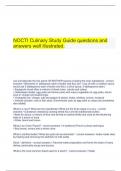  NOCTI Culinary Study Guide questions and answers well illustrated.