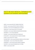   NOCTI REVIEW MEDICAL TERMINOLOGY questions and answers well illustrated.