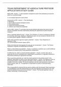 TEXAS DEPARTMENT OF AGRICULTURE PESTICIDE APPLICATOR'S STUDY GUIDE 