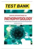 Test Bank for Davis Advantage for Pathophysiology Introductory Concepts and Clinical Perspectives 2nd Edition By Theresa M Capriotti Chapter 1-46 Complete Guide A+