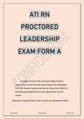 ATI RN PROCTORED LEADERSHIP EXAM FORM A.p