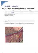 Biod 151 mod exam 7 M7 -EXAM LOCKDOWN BROWSER ATTEMPT  Attempt Time Score