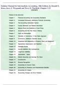 Solution Manual for Intermediate Accounting, 18th Edition, by Donald E.  Kieso, Jerry J. Weygandt and Terry D. Warfield. Chapter 1-23 CONTENTS PrefacetotheInstructor Chapter1FinancialAccountingandAccountingStandards Chapter2ConceptualFrameworkUnderlyingFi