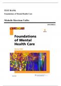 Test Bank for Foundations of Mental Health Care, 6th Edition (Morrison-Valfre, 2017) Chapter 1-33 | All Chapters