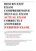 HESI RN EXIT EXAM COMPREHENSIVE V2-2023 ACTUAL EXAM