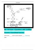 Bio 116 Exam 4 Questions with Certified Answers Guaranteed Success.