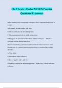 Ch. 7 Lewis - Evolve NCLEX Practice Questions & Answers