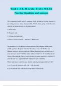 Week 2 - Ch. 34 Lewis - Evolve NCLEX Practice Questions and Answers