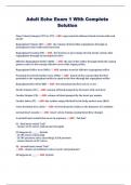 Adult Echo Exam 1 With Complete Solution  Time Velocity Integral (TVI or VTI) – ANS- represents the distance blood travels with each stroke  Regurgitant Volume (RV) -– ANS-  the volume of blood that regurgitates through an incompetent valve with each hear