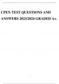 CPEN TEST QUESTIONS AND ANSWERS 2023/2024 GRADED A+.