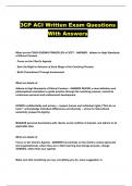 3CP ACI Written Exam Questions With Answers