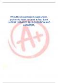 RN ATI concept-based assessment,  proctored exam for level 4|Test Bank LATEST UPDATES 2023 QUESTION AND  ANSWERS