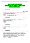 NURS 6521N-55 ADVANCED PHARMACOLOGY WEEK 11 FINAL EXAM WITH ANSWERS 2023 