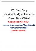 HESI RN MEDSURG 2022  /ACTUAL EXAM QUESTIONS & ANSWERS 2022/2023 LATEST UPDATE