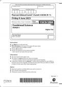 Edexcel gcse higher combined science biology paper 2 june 2023