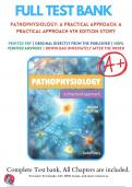 Test Bank for Pathophysiology: A Practical Approach: A Practical Approach 4th Edition Story