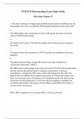 NUR 2474 Pharmacology Exam Study Guide