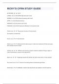 RICKY'S CFRN 140 STUDY GUIDE QUESTIONS AND ANSWERS