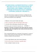 ATI MED SURG GASTROINTESTINAL LATEST 2023-2024 ACTUAL EXAM TEST BANK 330 QUESTIONS AND CORRECT DETAILED ANSWERS WITH RATIOANLES (VERIFIED ANSWERS) |ALREADY GRADED A+ 