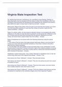 Virginia State Inspection Test-Answered