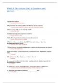 Fluid & Electrolytes Quiz 1 Questions and answers