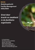 Geslaagde NCOI module Facility Management 2023 - Sterkten en zwakten in kaart brengen - Geslaagd cijfer 8,5