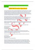 LEIK FNP Practice test Questions and answers Test Bank 2023