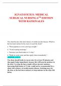 IGNATAVICIUS: MEDICAL  SURGICAL NURSING 6TH EDITION WITH RATIONALES