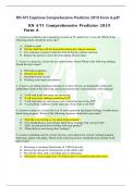 RN ATI Capstone Comprehensive Predictor2019Form A.pdf  RNATIComprehensivePredictor2019 FormA 1.A nurse in a pediatric unit is preparing to insert an IV catheter for 7-year-old. Which of the followingactions should the nursetake? A.(Unabletoread) B.Tellthe