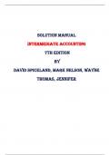 Solution Manual For Intermediate Accounting, 7th Edition Test Bank By David Spiceland, Mark Nelson, Wayne Thomas, Jennifer | All Chapters, Latest-2023/2024|