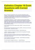 Bundle For Esthetics Exam Questions with Correct Answers