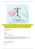 ATI TEAS 7 ACTUAL MATHEMATICS TEST 2024-2025 ENTRANCE  EXAM WITH 200 ACCURATELY SOLVED QUESTIONS AND  FORMULAS TO SOLVE ALL TEAS 7 MATHS QUESTIONS