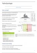 Samenvatting pathofysiologie en pathologische biochemie EERSTE ZIT GEHAALD