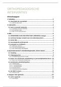 Samenvatting -  Orthopedagogische methoden en interventies