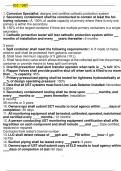 ICC / UST 1. Corrosion Specialist: designs and certifies cathodic protection system 2. Secondary containment shall be constructed to contain at least the following volumes:: A. 100% of usable capacity of primary where there is only one primary is within t