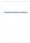 Cours n°2 d’énergétique chimique et biochimique