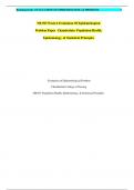 NR 503 Week 6 Evaluation Of Epidemiological Problem Paper Chamberlain Population Health, Epidemiology, & Statistical Principles