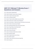 HIST 2111 Michael P. Winship Exam 1 Questions and Answers