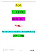 PACKAGE;;;AQA AS LEVEL BIOLOGY 7401/1 & AQA AS LEVEL BIOLOGY 7401/2  COMPLETE