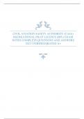 CIVIL AVIATION SAFETY AUTHORITY (CASA) RECREATIONAL PILOT LICENCE (RPL) EXAM NOTES COMPLETE QUESTIONS AND ANSWERS 2023 (VERIFIED)|RATED A+