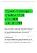 LATEST Copado Developer - Practice TEST VERIFIED SOLUTIONS(A+ GUARANTEED)