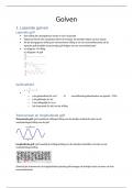 Natuurkunde HAVO 5 H9 - golven