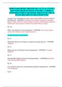 SNHD PARAMEDIC PROTOCOLS ACTUAL EXAM 1 2024 WITH 200 QUESTIONS AND 100% CORRECT  ANSWERS/ SNHD PARAMEDIC PROTOCOLS REAL  EXAM 2024-2025 GUARANTEED PASS