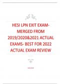 HESI PN EXIT /ACTUAL EXAM QUESTIONS & ANSWERS 2022/2023 LATEST UPDATE /GRADED A+