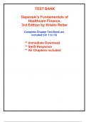 Test Bank for Gapenski's Fundamentals of Healthcare Finance, 3rd Edition Reiter (All Chapters included)