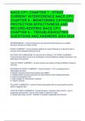 NACE CP1: CHAPTER 7 - STRAY CURRENT INTERFERENCE NACE CP1: CHAPTER 8 - MONITORING CATHODIC PROTECTION EFFECTIVNESS AND RECORD-KEEPING NACE CP1: CHAPTER 9 – TROUBLESHOOTING QUESTIONS AND ANSWERS 2023-2024